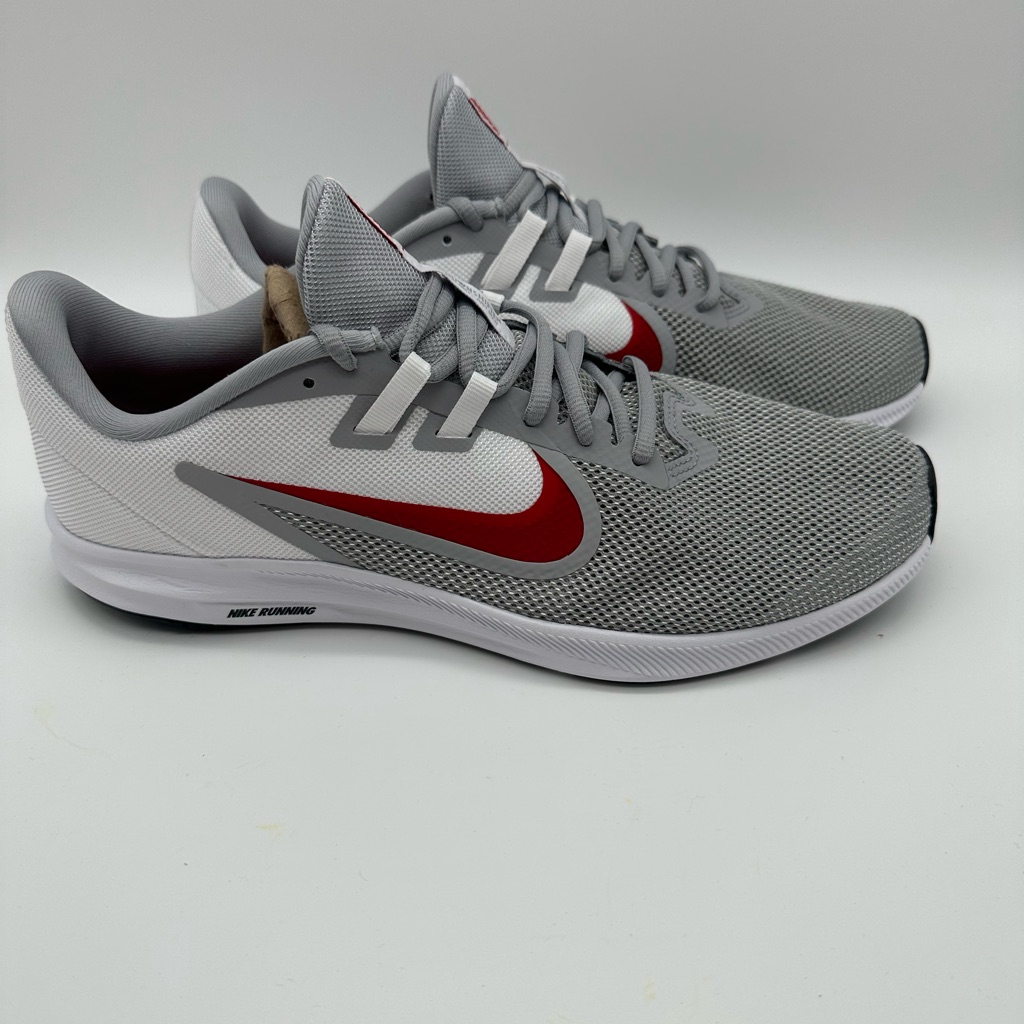 Brand New Rare Nike Downshifter 9 GreyRedWhite Sneakers Aq7481006 Size 105